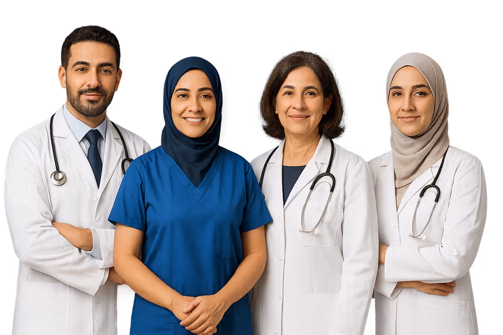 Quatre professionnels de santé en Algérie