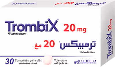 TROMBIX — 20 MG, COMPRIME PELLICULE