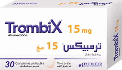 TROMBIX — 15MG, COMPRIME PELLICULE
